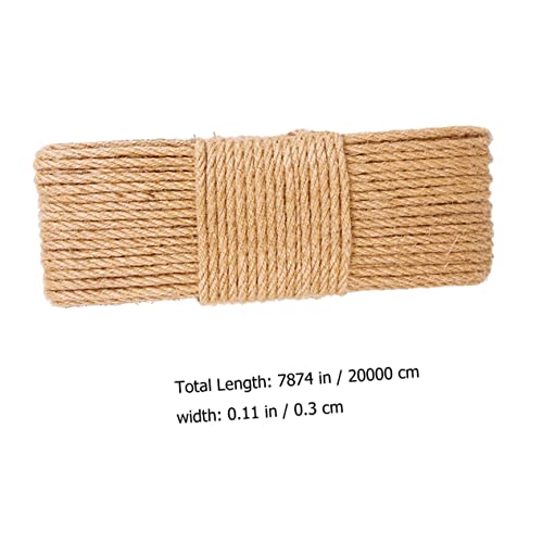 Yardwe 5 Unidades Corda De Cânhamo Substituível Corda De Sisal Natural Corda De Balanço Pendurada Co