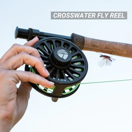 Image of Redington Wrangler Fly Fishing Kit, Medium Fast Action Rod, Crosswater Reel, Fly Line, Leader, & Carrying Case