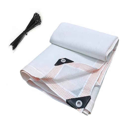 Housse de protection solaire en maille blanche pour terrasse et niche - 2