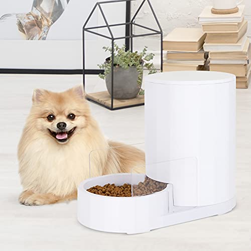 Sfozstra Dog Feeder,Gravity Dog Cat Feeder,Pet Feeding Bowl, 3L with Saving Function Dry Food Dispenser for Cats and… - Image 3