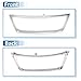 X AUTOHAUX Front Grille Trim Hood Bumper Grille Grill for Lexus ES 350 2007-2009 No.5271133080 Front Grille Trim Bumper Kidney Grille Grill Chrome Silver Tone