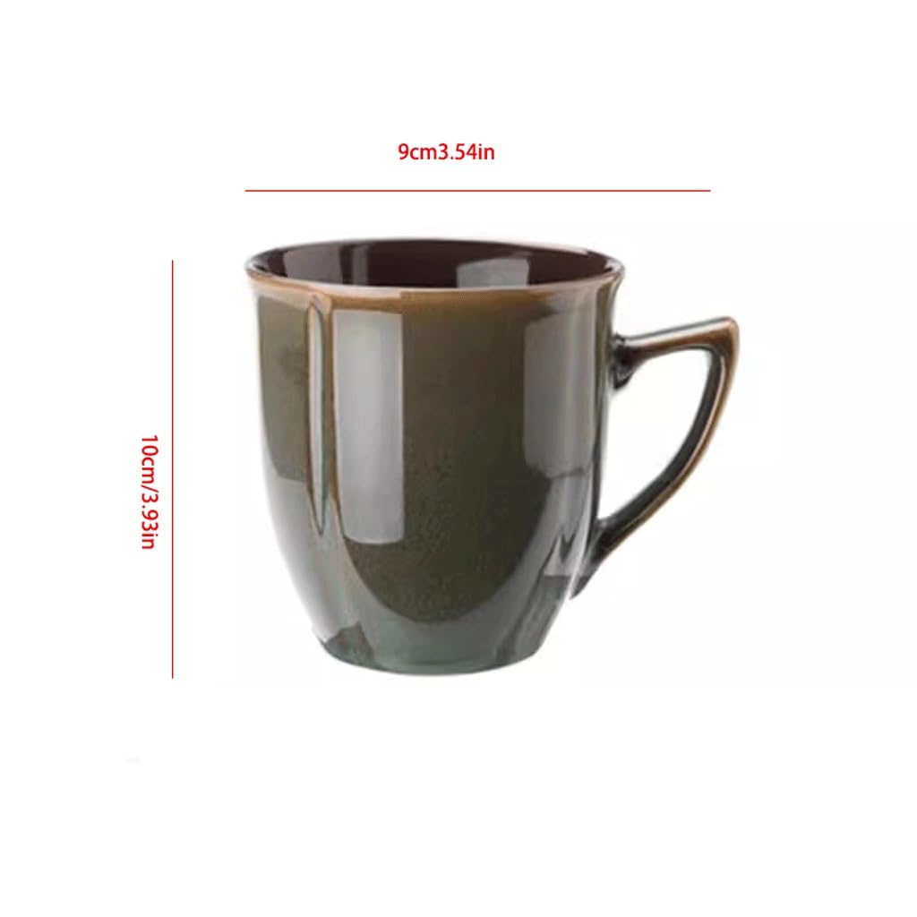 ENGENDER Tazas Cafe Taza De Cerámica, Taza De Leche Retro, Taza De Café, Taza De Agua Simple Mug Cups(A)