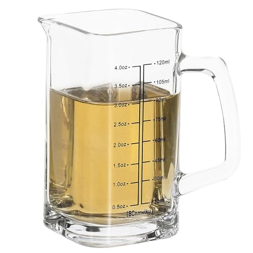 Vaso medidor de vidrio con asa 120 ml miniatura 1