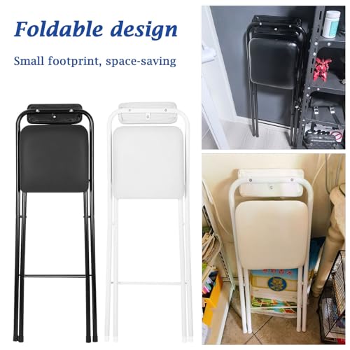 Tabouret debout pour petits bars et table haute réglable avec dossier - 6