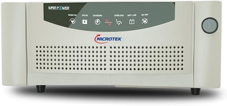 Microtek Super Power 1100 Advanced Digital 950VA/12V Inverter, Support 1 Battery With 3 Year Warranty for Home, Office & Shops