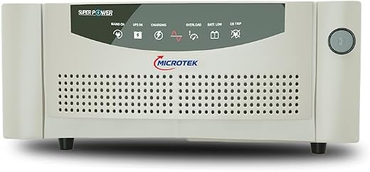 Microtek Super Power 700 Advanced Digital 600VA/12V Inverter, Support 1 Battery with 2 Year Warranty for Home, Office &amp; Shops