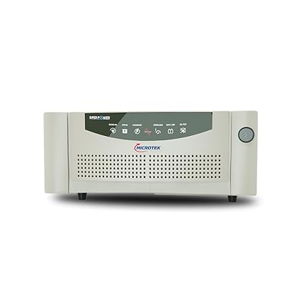 Microtek Super Power 900 Pure Sinewave 800VA/12V Inverter, Support 1 Battery with 2 Year Warranty for Home, Office & Shops