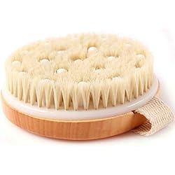 Stephanie Franck Beauty - Dry Brushing Body Brush - Cepillo para el Masaje Corporal seco - Exfoliante y Drenante