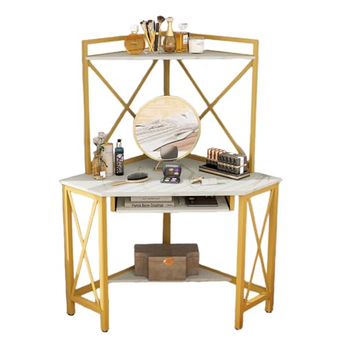 Bureau triangulaire gain de place pour optimiser les petits angles de chambre - 2
