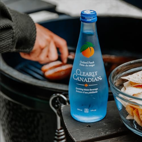 Image of Clearly Canadian Sparkling Flavored Water, 11 oz Glass Bottles - Variety of Refreshing Flavors, Premium Carbonated Beverage, Available in 12-Pack and 24-Pack Options (12 Pack, 12 Pack Variety)