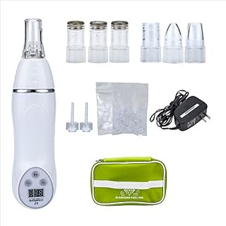 Portable At-home Diamond Microdermabrasion Device, Vacuum Cleansing Facial Skin Exfoliation, Fast Treatment