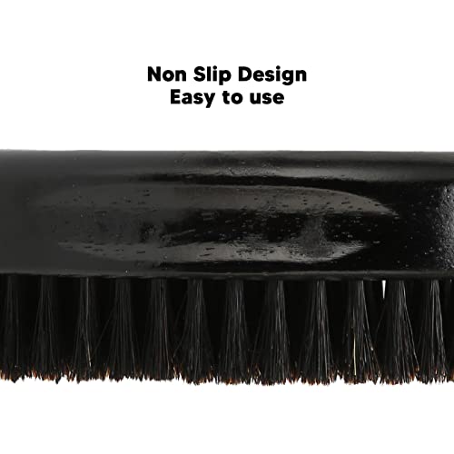 Beard Brush For Men With 100% First Cut Boar Bristles. With Firm Bristles To Tame and Soften Your Facial Hair Beard Brush Soft Bristles Grooming Neck Face Duster Wooden Hair Cutting Brush - Image 4