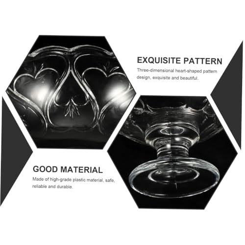 Image of Glassbunny Glass Bowl Set of 6 for Ice Cream Elegant Textured Glass Bowls for Sundae, Sweets & Pudding Food-Safe & Scratch-Resistant Perfect for Gifting 150ml