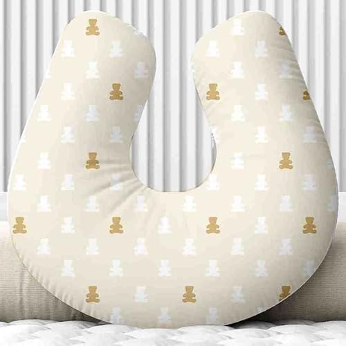 Almofada para Amamentação Personalizado Cheias Urso Dourado