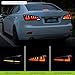 DKDHK Tail Lights for 2006-2012 Lexus IS220D IS250 IS300 IS350 Sedan, Rear Tail Light With Start UP Animation, Sequential Turn Signal, Tail Light assembly OE Replacement Left/Right Passenger, Smoked