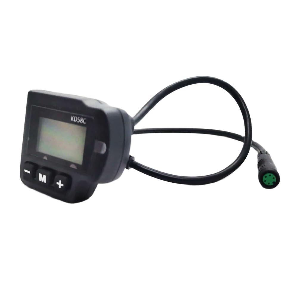 Compteur de Vitesse pour Vélo Électrique Key-Disp KD58C Écran LCD pour Vélo Électrique 36V/48V Affichage LCD Panneau de Contrôle avec Prise Étanche