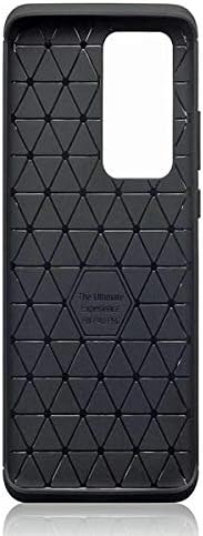 Miniatura 2 de fonefunshop Para Huawei P40 Pro - Funda de protección de piel sintética de perfil bajo delgado negro
