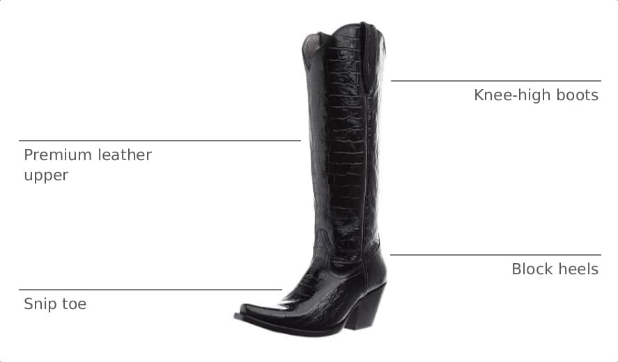 Image of ARIAT, Women's, Casanova, Luxe Caviar Croc Print, 10, Medium