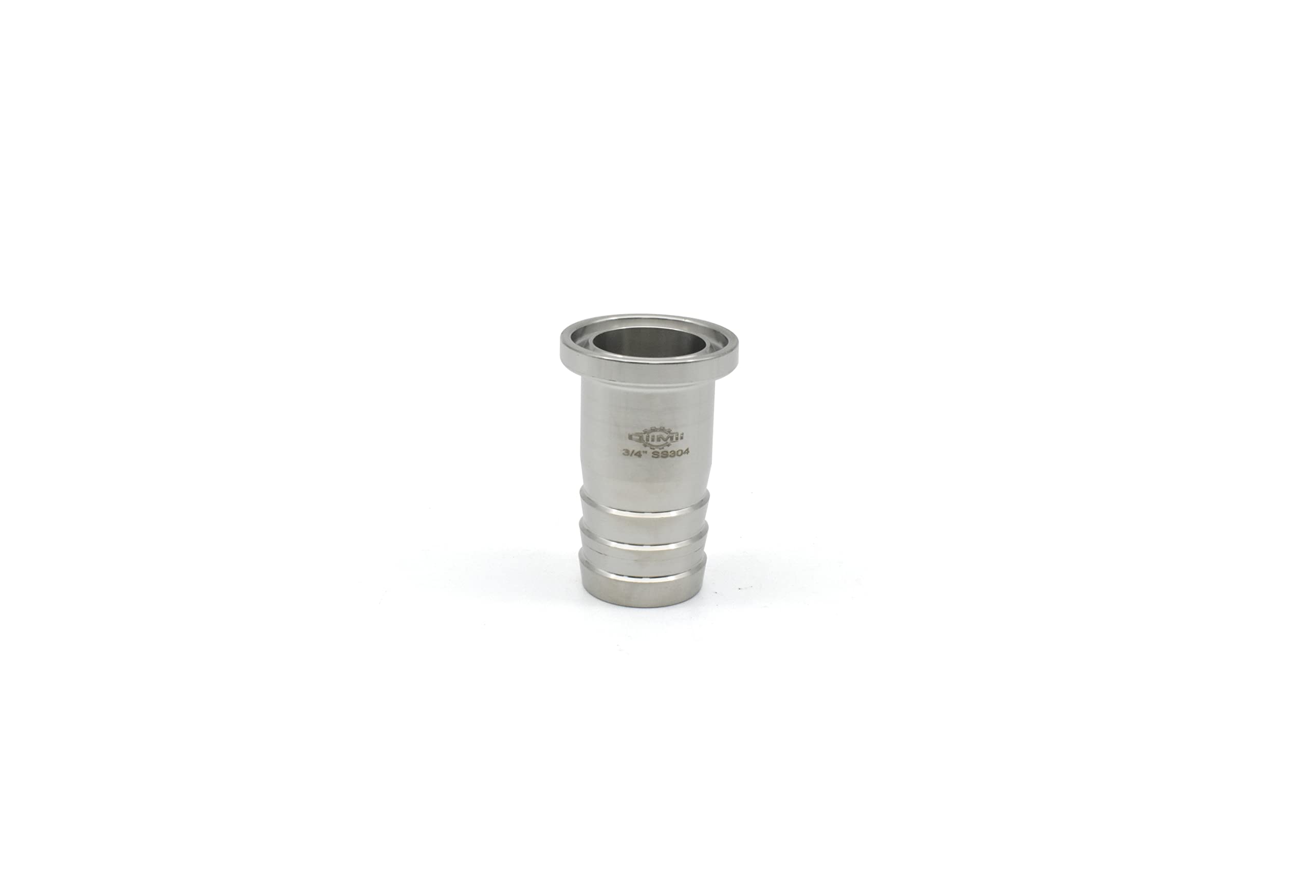 Adaptador de púas SS304 de la manguera de la tri abrazadera de 3/4 "con la manguera sanitaria de la brida 25.2m m