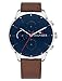 Tommy Hilfiger Mixte Multi-Cadrans Quartz Montre avec Bracelet en Cuir 1791487