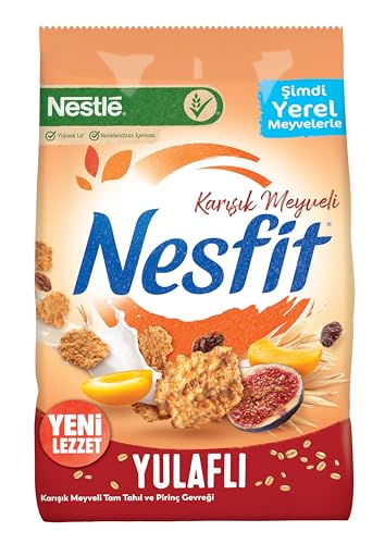 Nestlé Nesfit Tam Tahıllı Karışık Meyveli Mısır Gevreği, 400 g