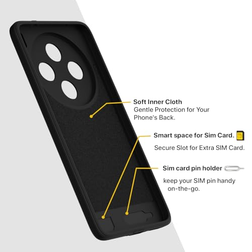 Image of Pikkme Back Cover for Vivo X200T 5G Soft Matte Silicone Mag-Safe Design (Mag-Safe Not Support) Camera Protection | Slim Fit Bumper Cover (Black)