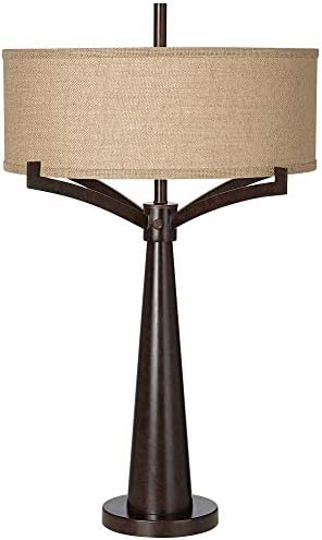 Franklin Iron Works Picket 28\" Tall Industrial Farmhouse Rustic Modern Table Lamps Set Of 2 USB...