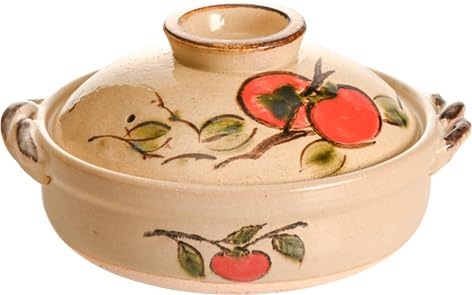 Amazon | 【佐治陶器】 吉兆柿画土鍋 7号 萬古焼 土鍋 7号 1-2人用