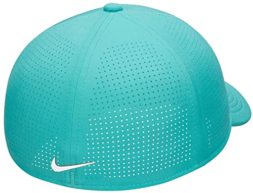 Nike Men's Adult Tiger Woods Legacy91 Golf Dri Fit Flex Fit Cap Hat (As1, Alpha, L, X_L, Washed Teal) #TOP1