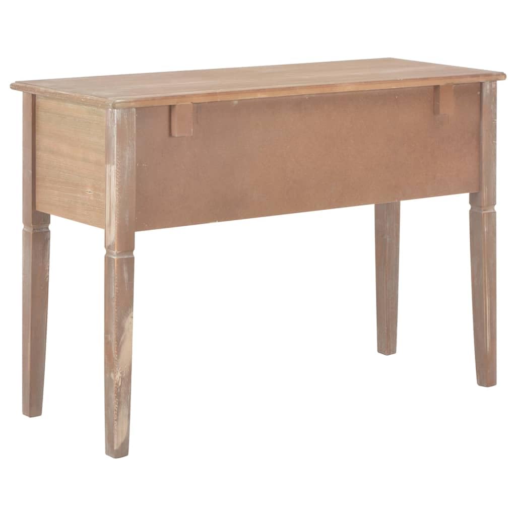 Mesa de Escritorio 109,5x45x77,5 cm Madera Marrón con 5 Cajones