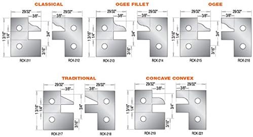 Amana Tool - Insert Knife for Rc-1130 Type4 (RCK-217), Industrial Grade
