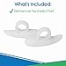 VIVEsole Hammer Toe Crest Cushion & Buttress Pad - Reduces Pressure from Calluses & Hammer Toes (Pair) - For Left & Right Feet - Toe Separator Corrector for Curled, Crooked, Curved, Overlapping Toes