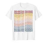 perroquet eclectus nourriture Eclectus Perroquet Rétro Groovy Design Graphique pour les amoureux des perroquets Eclectus