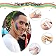 Blatt Rainbow Temporäre Tattoo LGBTQ+ Pride Zubehör- Set mit Regenbogen-Band, Haarschmuck, Scrunchies Haargummi Groß,Gesichtsbemalung und mehr - 1 Regenbogen-Haarband, 3 Regenbogen-Schleifen