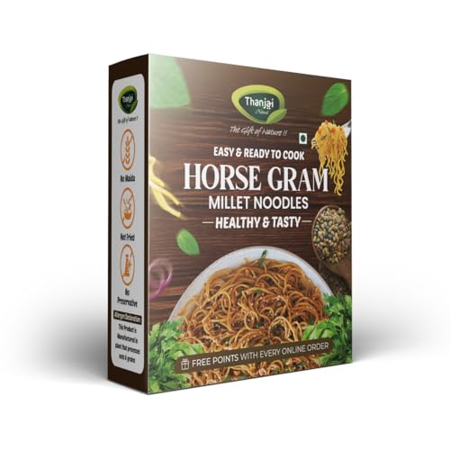 Image of Thanjai Natural Noodles 180 Grams X 4 Varieties (720 Grams) of Homemade Natural Karuppu Kavuni | Corn | Horsegram and Kodo Millets Noodles (No Preservatives, No Chemicals, No Artificial Extract)