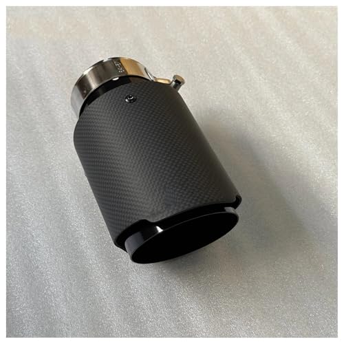 Rénovez votre sortie de pot avec cet embout d'échappement universel carbone mat 63mm