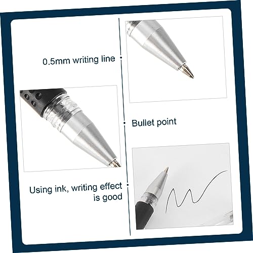 Uonlytech 12 bolígrafos ergonómicos de tinta gel negra miniatura 6