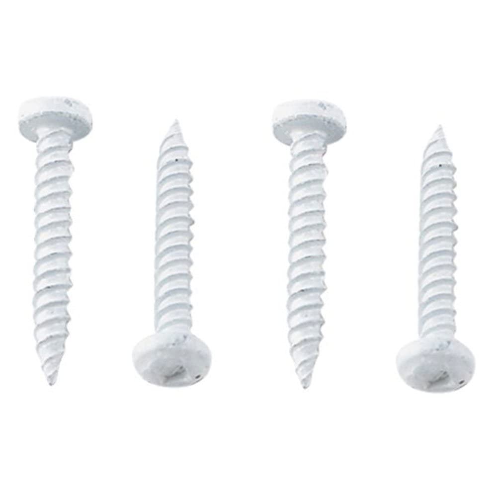 Screw; Square Recess Type,White, Case of 500