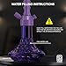 K2 Slik - Complete Hookah Set Purple with Everything | HMD| hookah bowl | Hookah Hose| Hookah Tong | Mouth tips | Hookah Accesories are all Included