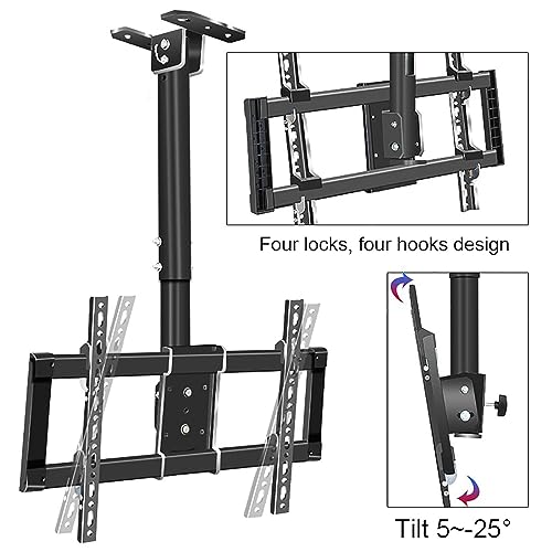 Support TV au plafond réglable pour écran LCD de 32 à 90 pouces - 6