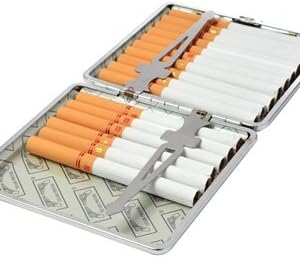 KLOUD City Black Slim Cigarette Storage Case/Box Plus