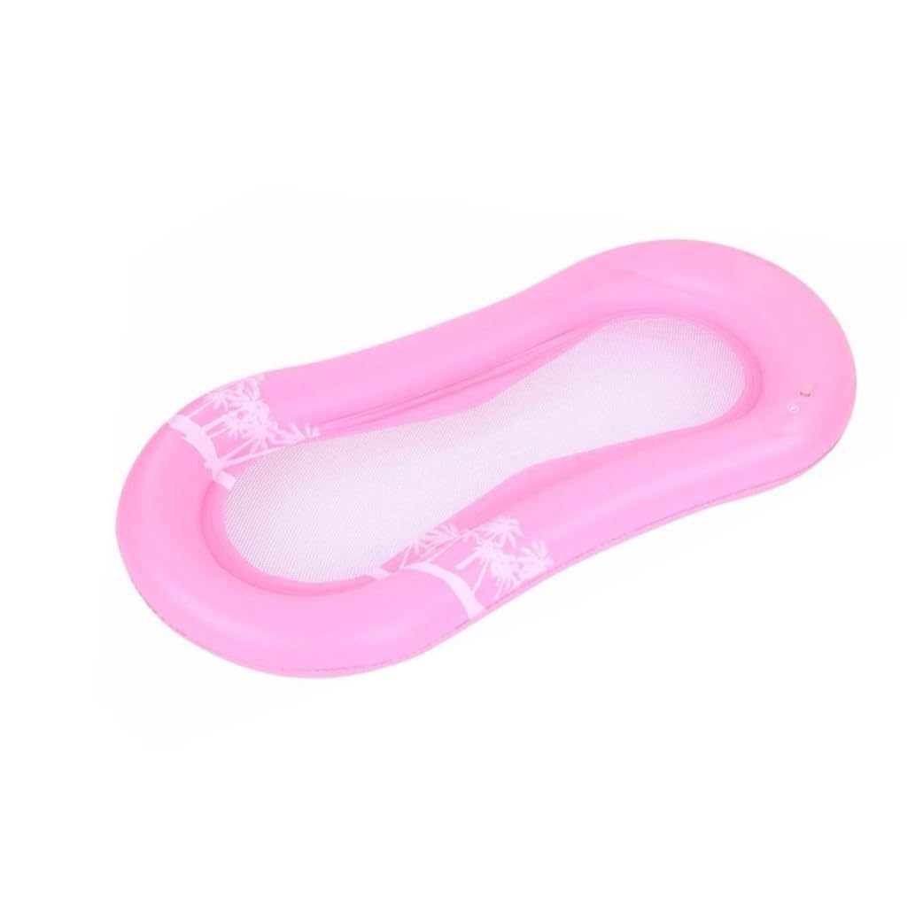Aufblasbarer Schwimmender Liegesessel aus PVC für Erwachsene Rosa | Pool und Terrasse, Leicht und Sicher für Wassernutzung, Kreatives Design