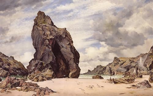 Toile Steeple Rock Kynance Cove pour un salon style bord de mer épuré