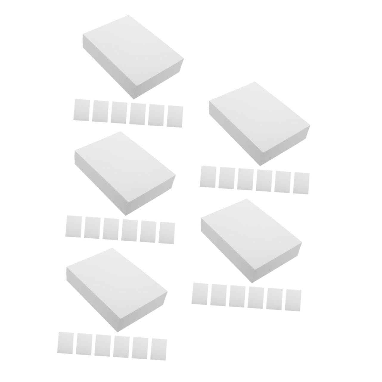 OSALADI 5 Sätze Fotopapier Hochglanzpapier Für Drucker Fotografisch Druckpapier Druckerpapier Glänzend Kettenradpapier Dickes Papier A4-papier Bilder Weiß 100 Blätter * 5