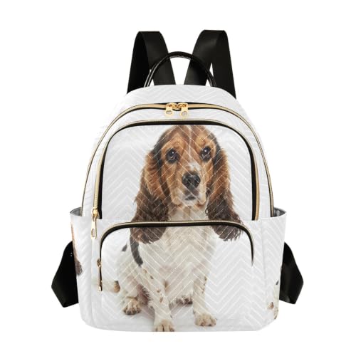 Sac à dos tricolore pour femme : modèle medium décontracté imprimé animal