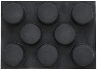 Silicone Hamburger Bread Forms Perforated Bakery Molds Non Stick Baking Sheets,Bread Buns Mold 8 Cavities