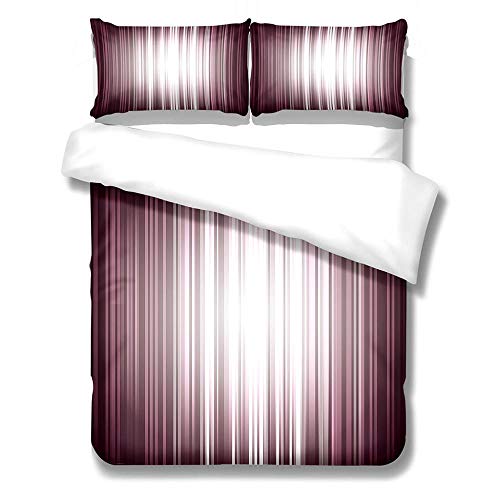 Colcha Verano Cama 150Rayas Granate Fundas