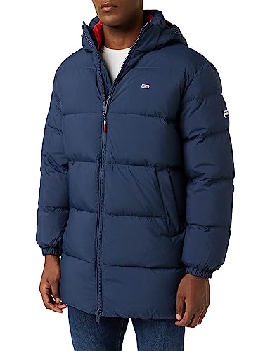 Tommy Jeans Herren Parka Essential Down Winter, Blau (Twilight Navy), M