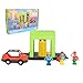 HANQIANN Car Wash Station Playset Toy for Wooden Train Track,Creative City Washer Scenes Pretend Play Toy Vehicles Train Accessory Preschool Learning Educational Toys for Toddlers Kids