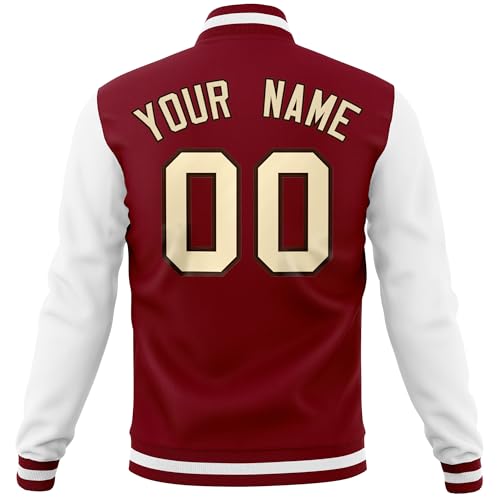 KXK Personalized Varsity Jacket Custom Men Women Casual Baseball Letterman Bomber Jackets Stitched Letters Number2